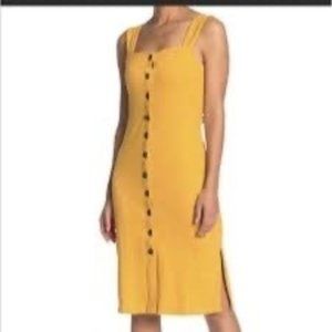 Texture & Thread Button Front Tank Dress Size Small